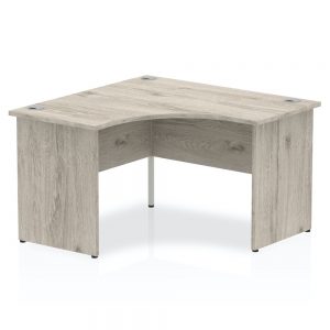 Impulse Panel Leg Corner Desk Grey Oak