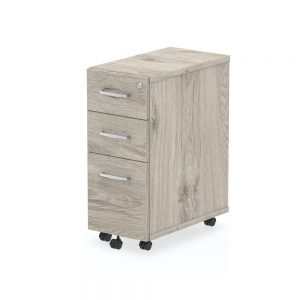 Impulse Narrow 3 Drawer Under Desk Pedestal