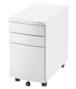 Impulse Narrow Steel 3 Drawer Pedestal