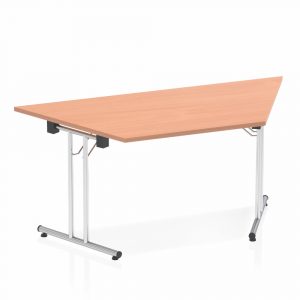 Beech Trapezium Folding Table