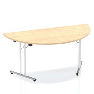 Maple Semi Circular Folding Table