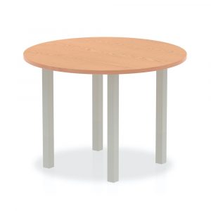 Oak 1000 Circular Meeting Table