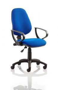 Eclipse Operator Chair With Loop Arms Blue