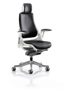 Zure Executive Chair Black Leather Or Fabric