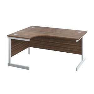 One Crescent Desk With Single Upright Leg