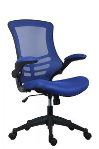 Marlos Mesh Back Office Chair Blue Front 45 View